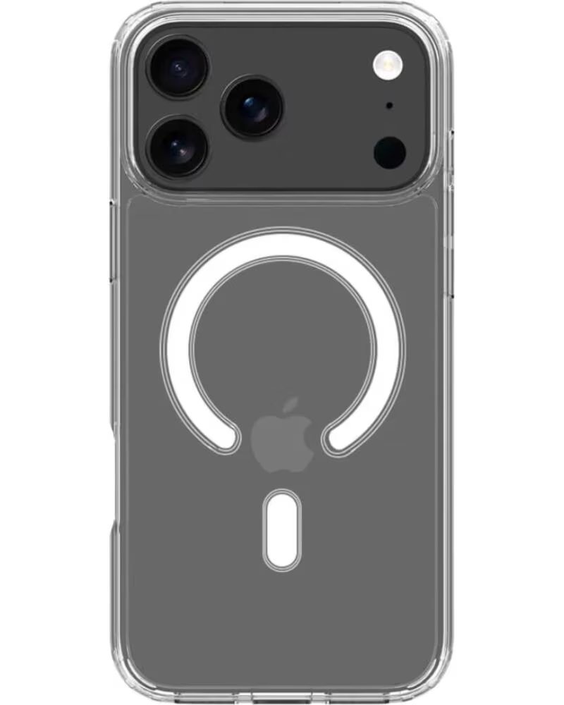 KSIX FUNDA FLEX COMPATIBLE CON MAGCHARGE - APPLE TRANSPARENT