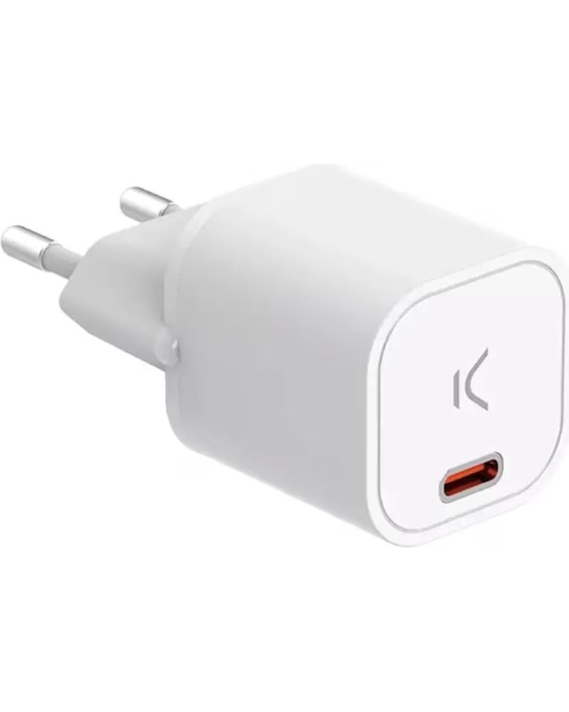 KSIX GAN USB-C - CARGADOR DE PARED MINI 30W WHITE