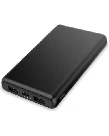 KSIX POWERBANK CONTACT - 10 000 MAH - CARGA RAPIDA - CARGA BLACK