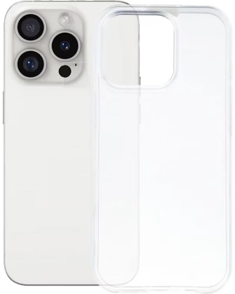 KSIX TRASERA DE SILICONA - APPLE IPHONE 16 PRO MAX TRANSPARENT