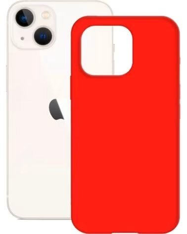 KSIX TRASERA SEMI RIGIDA - APPLE IPHONE 14 RED