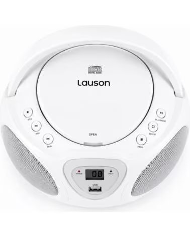 LAUSON CP751 - REPRODUCTOR RADIO CD CON ALTAVOCES WHITE