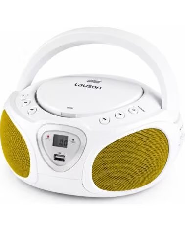 LAUSON CP751 - REPRODUCTOR RADIO CD CON ALTAVOCES WHITE