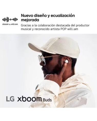 LG XBOOM BUDS BY WILL I AM COLOR - AURICULARES WHITE