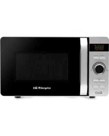 ORBEGOZO MIG 2052 Y PLATEADO - MICROONDAS CON GRILL DE 700W BLACK