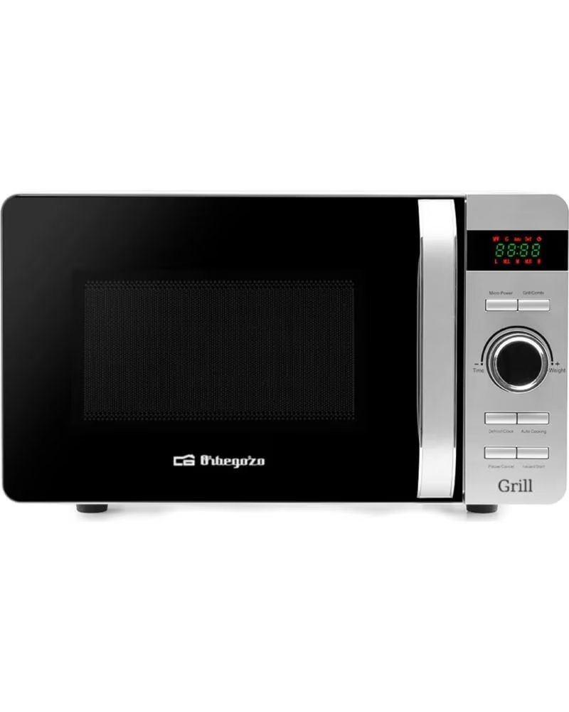 ORBEGOZO MIG 2052 Y PLATEADO - MICROONDAS CON GRILL DE 700W BLACK