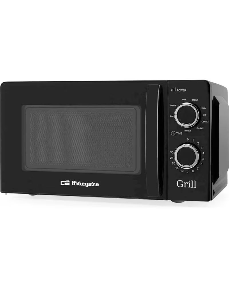 ORBEGOZO MIG2131 - MICROONDAS CON GRILL 700W 20L BLACK