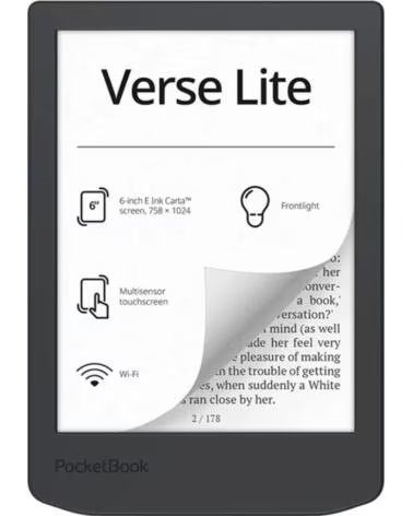 POCKETBOOK READERS VERSE LITE MIDNIGHT - LECTOR DE LIBROS ELECTRONICOS 6 GREY