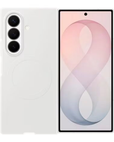 SAMSUNG FUNDA MAGNETICA DE SILICONA CREMA - GALAXY Z FOLD8 ULTRA