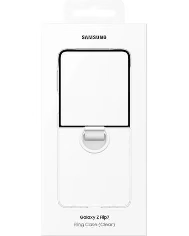 SAMSUNG FUNDA TRASERA DE SILICONA - Z FLIP7 TRANSPARENT