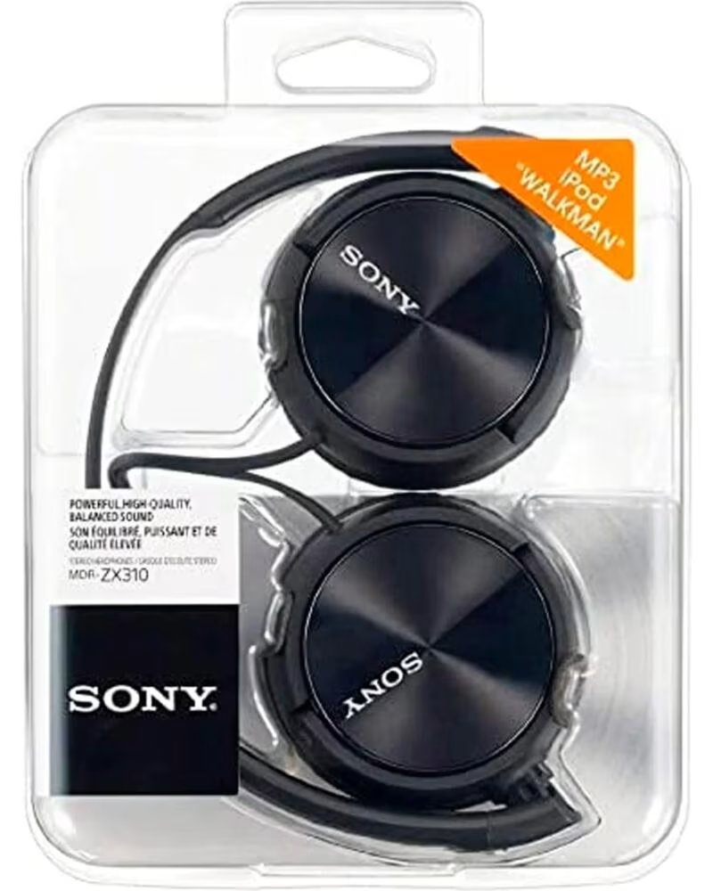 SONY MDR-ZX310 - AURICULARES ONEAR CON CABLE BLACK