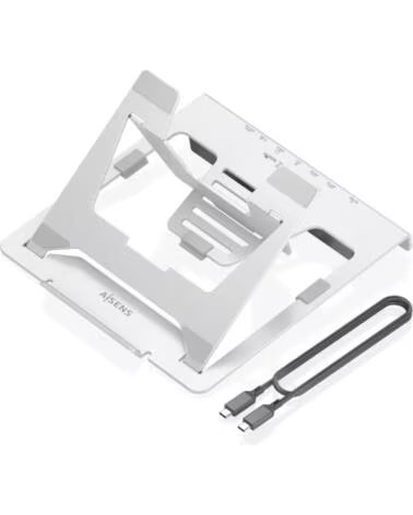 AISENS Soporte de Sobremesa Ajustable para Portatil - Tablet GREY