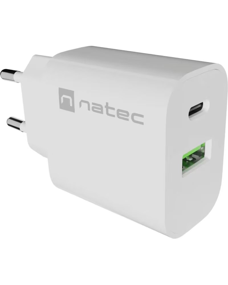NATEC Ribera Universal Corriente alterna Carga rapida WHITE