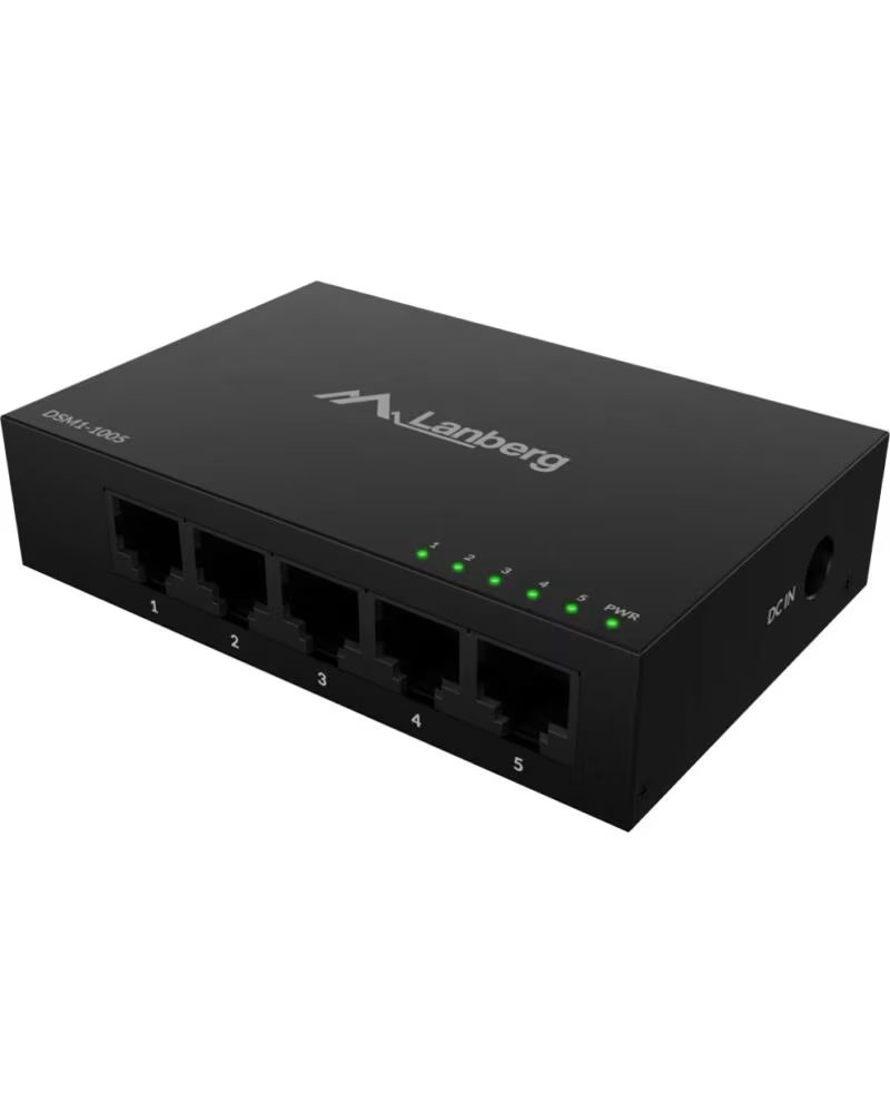 LANBERG DSM1-1005 switch No administrado Gigabit Ethernet BLACK