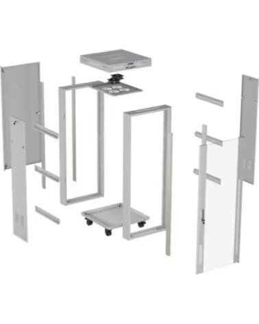 LANBERG ARMARIO RACK 19 42U 600X600 CON LCD PUERTA DE CRISTAL GREY