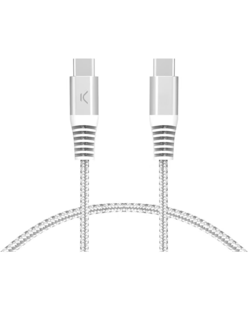 KSIX BXCUCC2T2 - CABLE DE CARGA Y DATOS 2 METROS - USB-C A WHITE