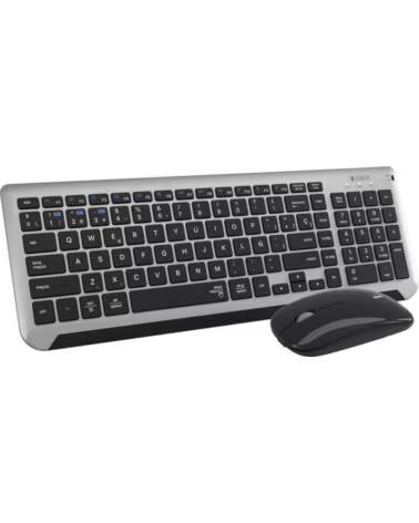 SUBBLIM COMBO TECLADO RATON DUAL PRESTIGE EXTENDIDO -NEGRO GREY