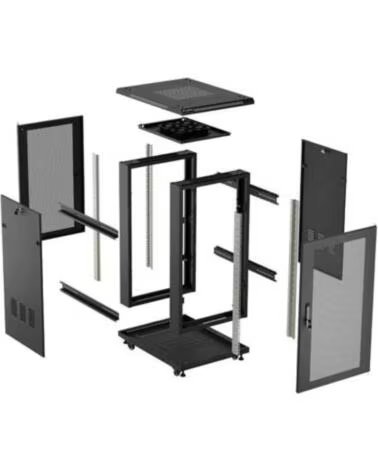 LANBERG ARMARIO RACK DE SUELO 19 18U 600X800 PUERTA BLACK