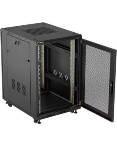 LANBERG ARMARIO RACK DE SUELO 19 18U 600X800 PUERTA BLACK