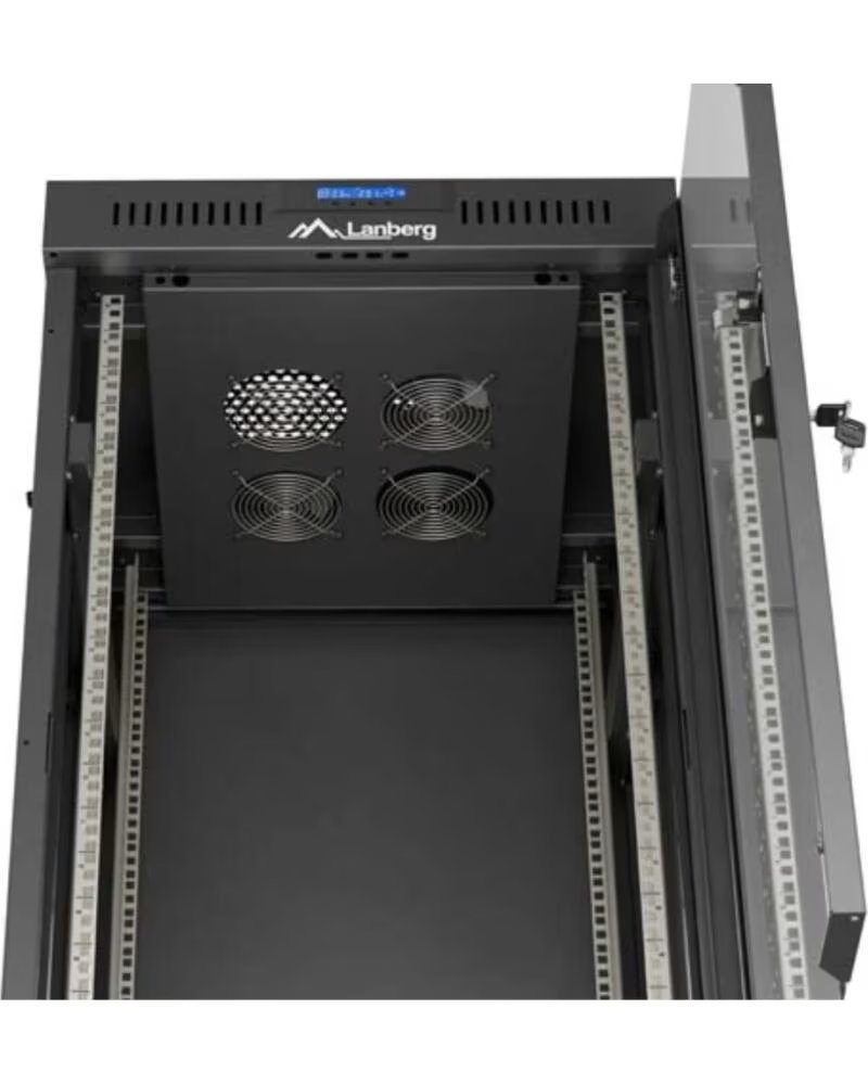 LANBERG ARMARIO RACK 19 24U 600X600 CON LCD PUERTA DE BLACK