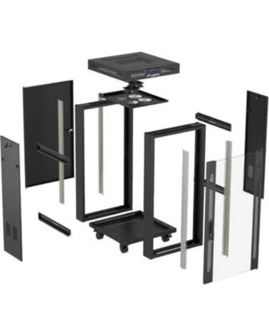 LANBERG ARMARIO RACK 19 24U 600X600 CON LCD PUERTA DE BLACK
