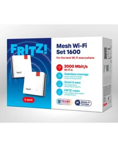 FRITZ MESH SET 1600 - SET DE 2 REPETIDORES WI-FI WHITE