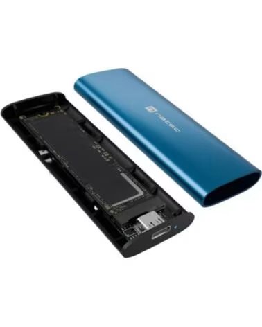 NATEC CARCASA SSD RHINO M 2 NVME LITE USB-C 3 2 GEN 2 BLUE