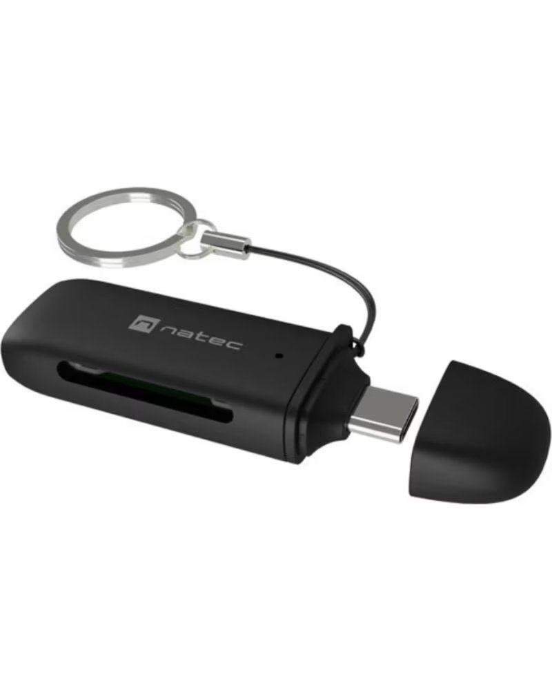 NATEC LECTOR DE TARJETAS SCARAB C SD-MICRO SD USB-C 3 2 GEN BLACK
