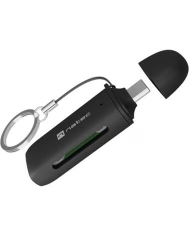 NATEC LECTOR DE TARJETAS SCARAB C SD-MICRO SD USB-C 3 2 GEN BLACK