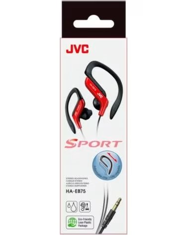 JVC HA-EB75 - AURICULARES DEPORTIVOS CON GANCHO DE SUJECIÓN AJUSTABLE ROJO RED