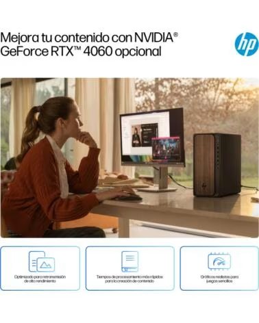 HP PC OMNIDESK TOWER M03-0038NS U5-225 16GB 512GB FDOS MADERA