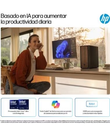 HP PC OMNIDESK TOWER M03-0038NS U5-225 16GB 512GB FDOS MADERA