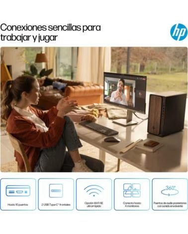 HP PC OMNIDESK TOWER M03-0038NS U5-225 16GB 512GB FDOS MADERA