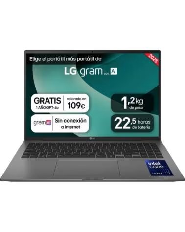 LG PORTÁTIL GRAM 16ZD90T 16 POLEGADAS CORE ULTRA 5 225H 16GB SSD 512GB FREEDOS