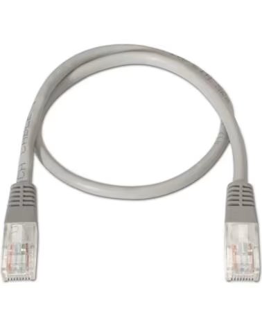 AISENS CABLE LATIGUILLO RJ45 LSZH CAT6 UTP AWG24 GRIS 5M RED