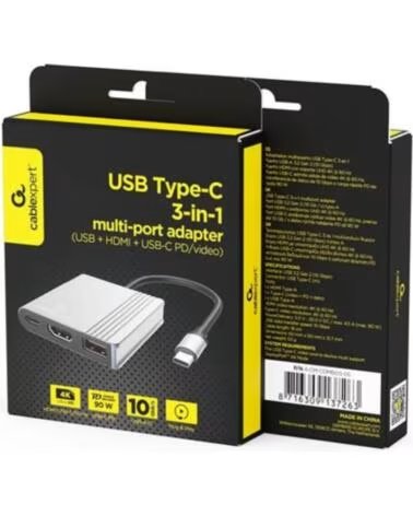 GEMBIRD A-CM-COMBO3-05 ADAPTADOR USB-C