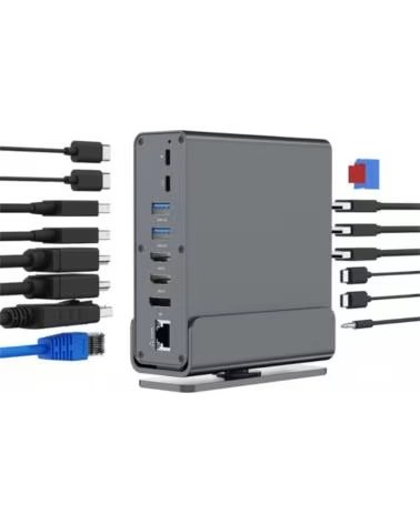 GEMBIRD DOCK A-CF-COMBO15-01 USB-C 15EN1 GREY
