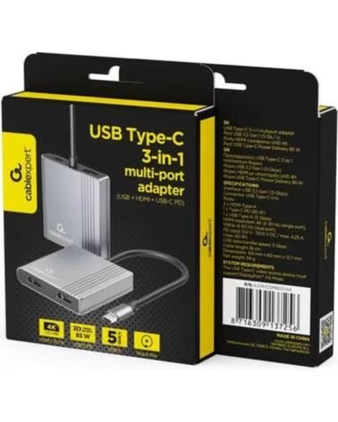 GEMBIRD A-CM-COMBO3-04 ADAPTADOR USB-C