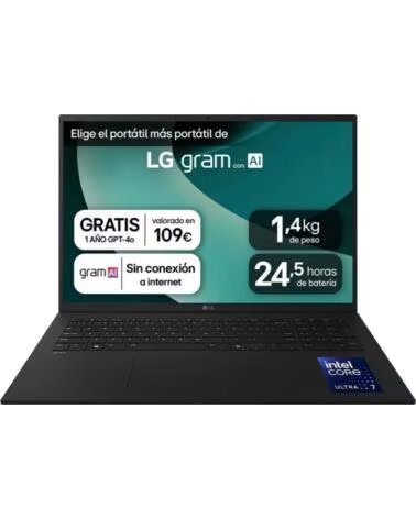 LG Gram 17Z90TL-G AU88BN ordenador portatil Intel Core BLACK
