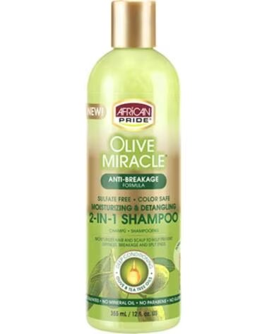 AFRICAN PRIDE Olive Miracle 2 en 1 Champu Acondicionador 355ml