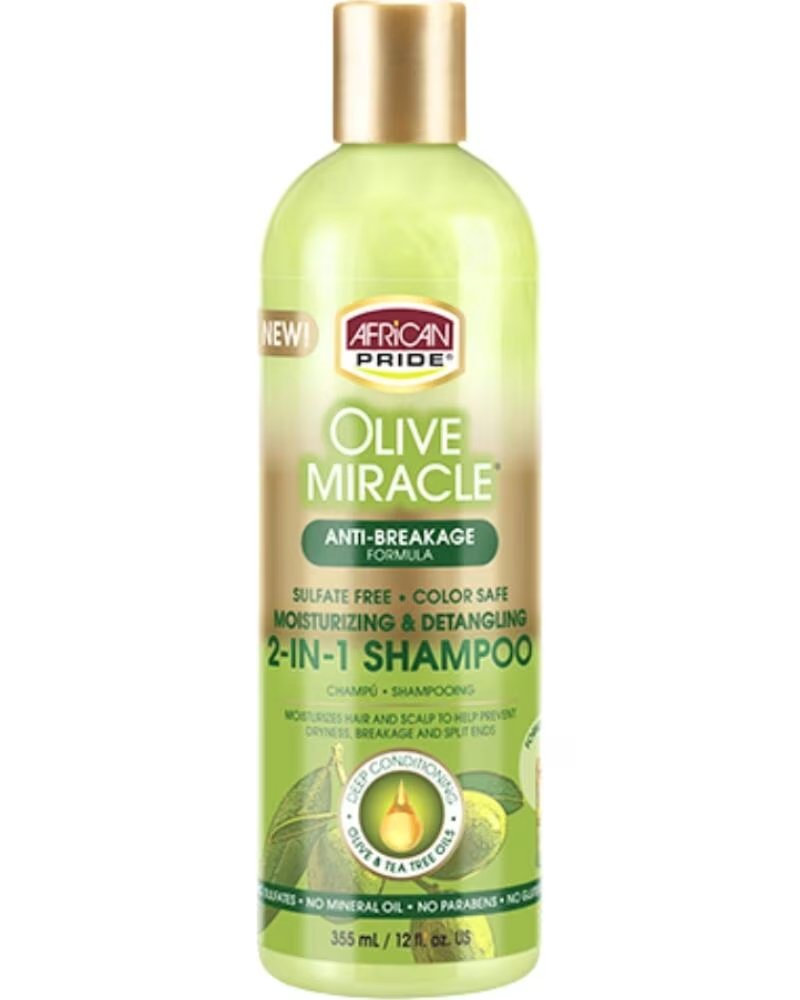 AFRICAN PRIDE Olive Miracle 2 en 1 Champu Acondicionador 355ml