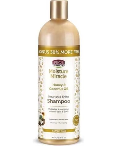 AFRICAN PRIDE Moisture Miracle Nourish and Shine Champu 473ml