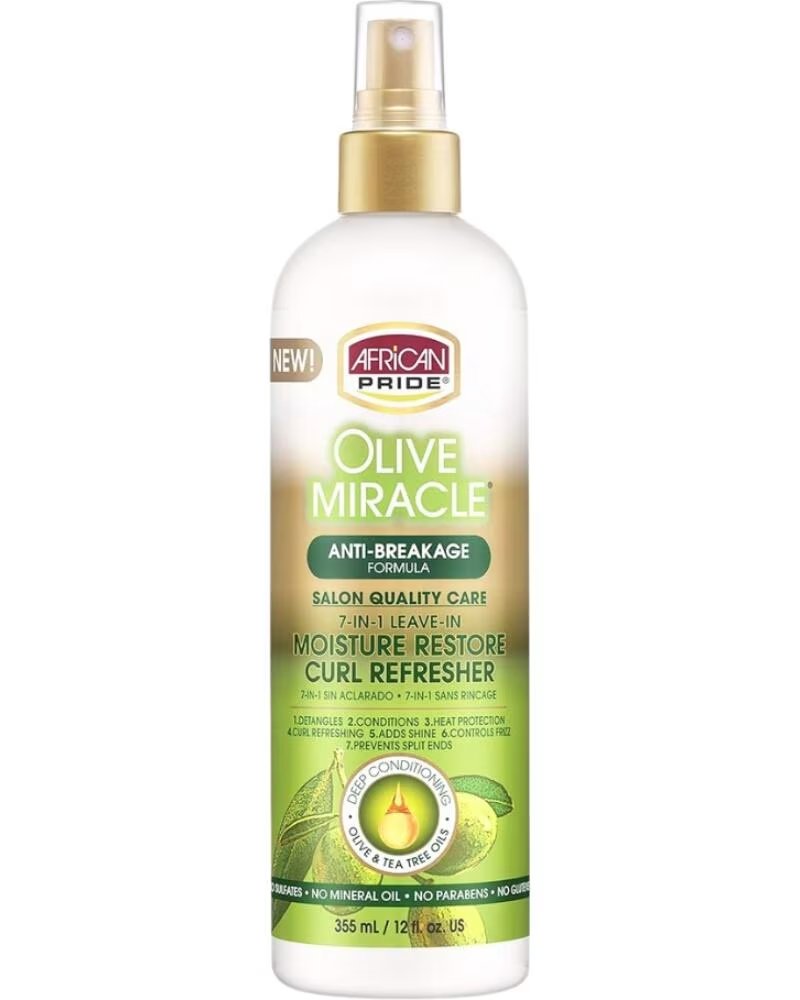 AFRICAN PRIDE Olive Miracle 7-IN-1 Leave-In Curl Refresher 354ml