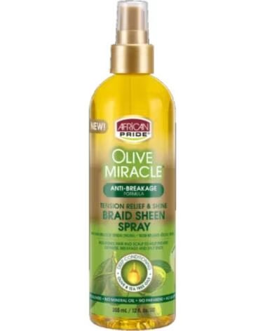 AFRICAN PRIDE Olive Miracle Braid Sheen Spray 355ml