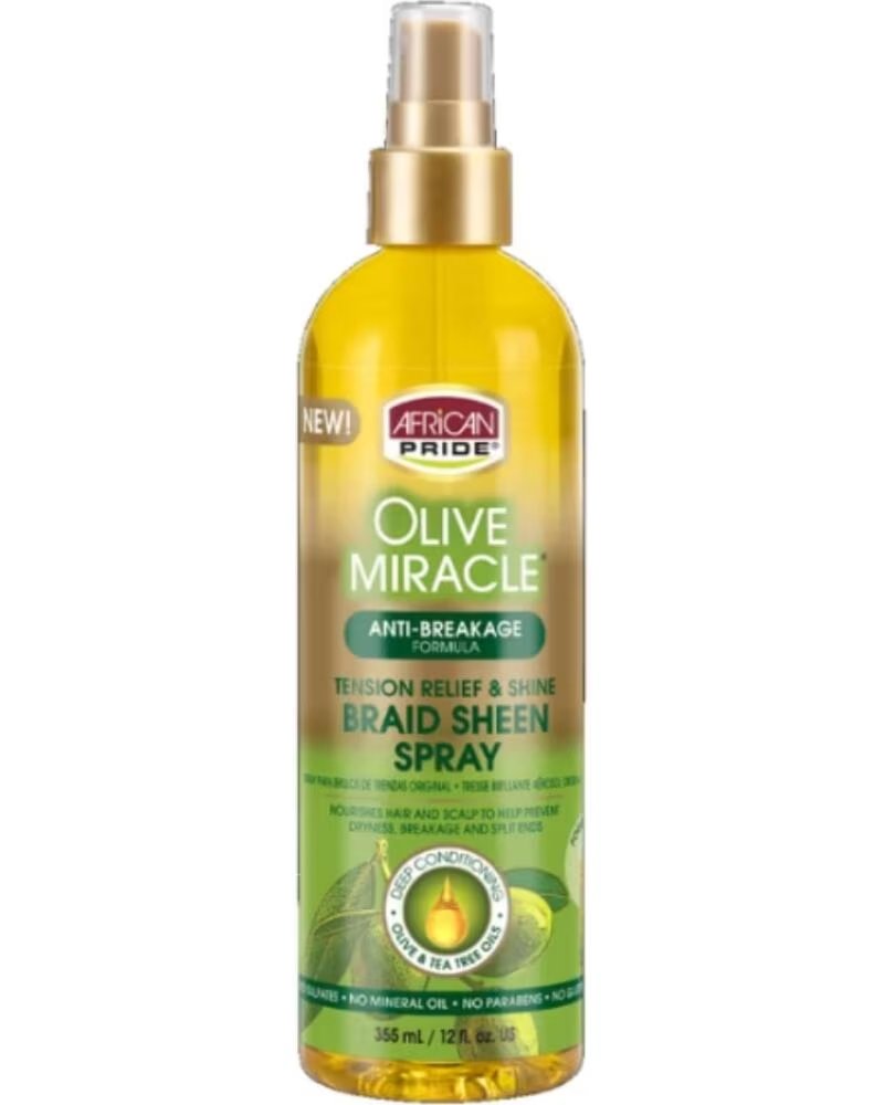 AFRICAN PRIDE Olive Miracle Braid Sheen Spray 355ml