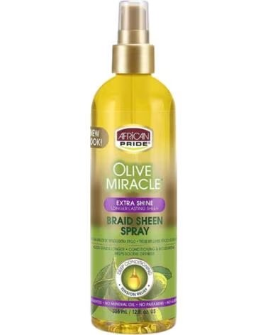 AFRICAN PRIDE Olive Miracle Extra Shine Braid Sheen Spray 355ml