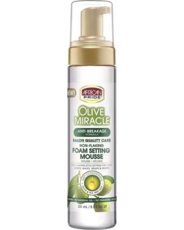 AFRICAN PRIDE Olive Miracle Foam Setting Mousse 251ml
