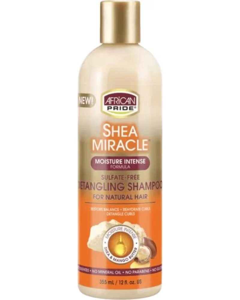 AFRICAN PRIDE Shea Miracle Moisture Intense Detangling Champu 355ml