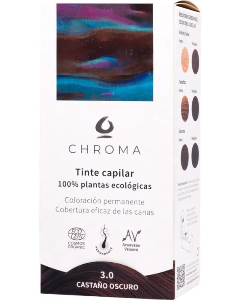 CHROMA Tinte Natural 3 0 Castano Oscuro 100g