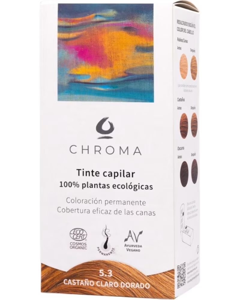 CHROMA Tinte Natural 5 3 Castano Claro Dorado 100g